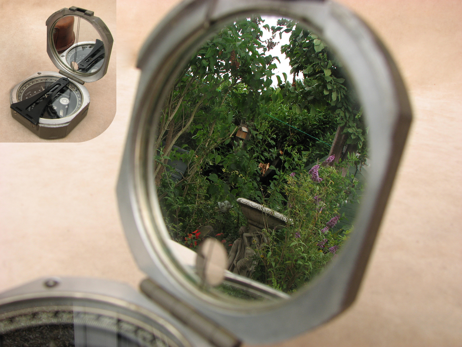 1940's Brunton pocket transit compass by William Ainsworth